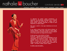 Tablet Screenshot of nathalieleboucher.com